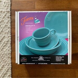 Fiestaware 5 Piece Place Setting Turquoise (830 107)